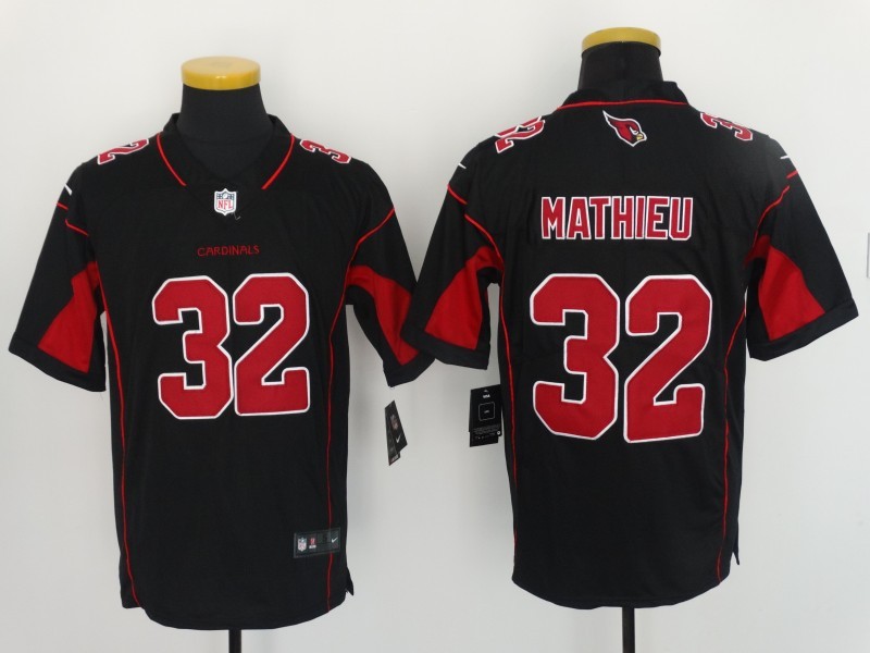 Men's Arizona Cardinals Tyrann Mathieu #32 Black Jersey